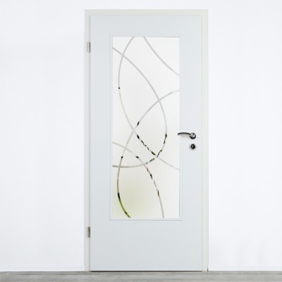 Glaseinsatz Klarglas mit Design