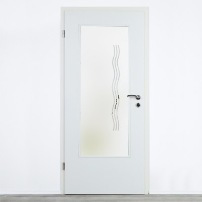 Glaseinsatz Klarglas mit Design