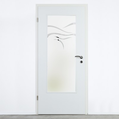 Glaseinsatz Klarglas mit Design