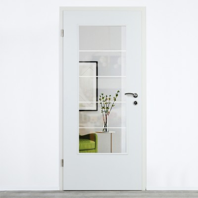 Glaseinsatz Klarglas mit Design