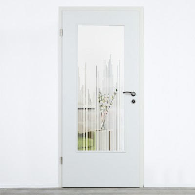 Glaseinsatz Klarglas mit Design