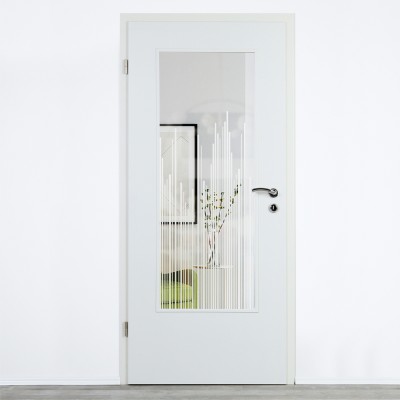 Glaseinsatz Klarglas mit Design