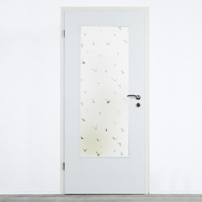 Glaseinsatz Klarglas mit Design