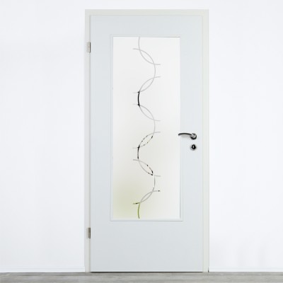 Glaseinsatz Klarglas mit Design