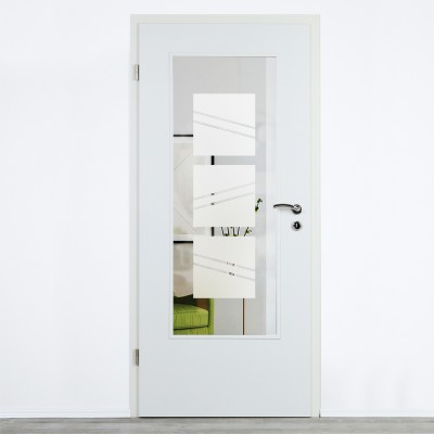 Glaseinsatz Klarglas mit Design