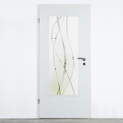 Glaseinsatz Klarglas mit Design