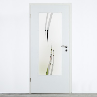 Glaseinsatz Klarglas mit Design