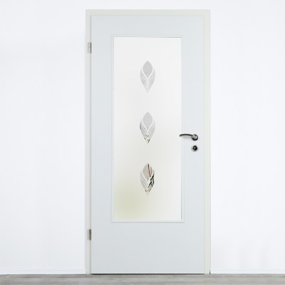 Glaseinsatz Klarglas mit Design