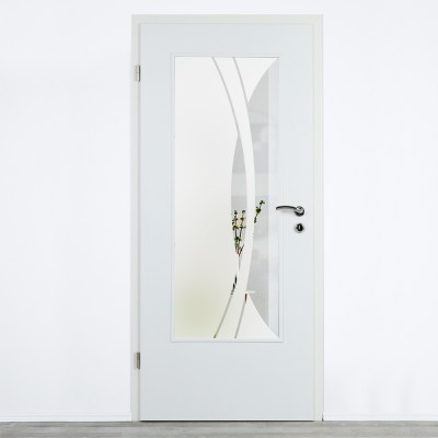 Glaseinsatz Klarglas mit Design