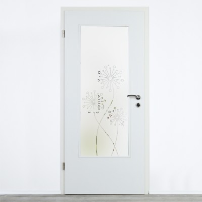 Glaseinsatz Klarglas mit Design