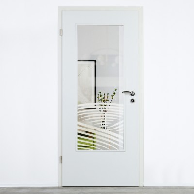 Glaseinsatz Klarglas mit Design