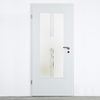 Glaseinsatz Klarglas mit Design