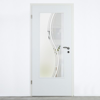 Glaseinsatz Klarglas mit Design