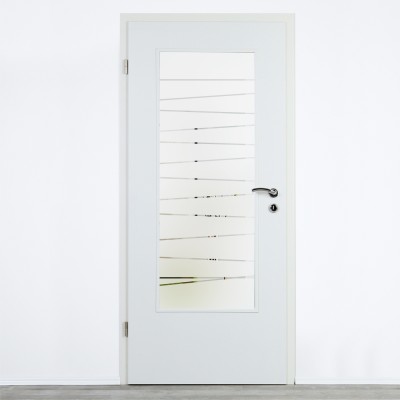 Glaseinsatz Klarglas mit Design