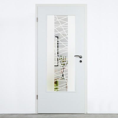 Glaseinsatz Klarglas mit Design