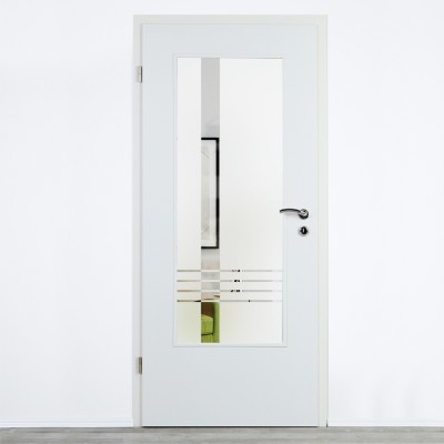 Glaseinsatz Klarglas mit Design