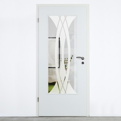 Glaseinsatz Klarglas mit Design