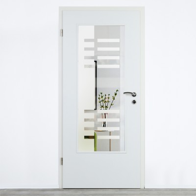 Glaseinsatz Klarglas mit Design