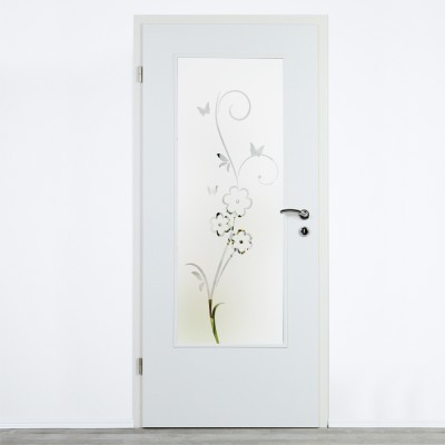 Glaseinsatz Klarglas mit Design