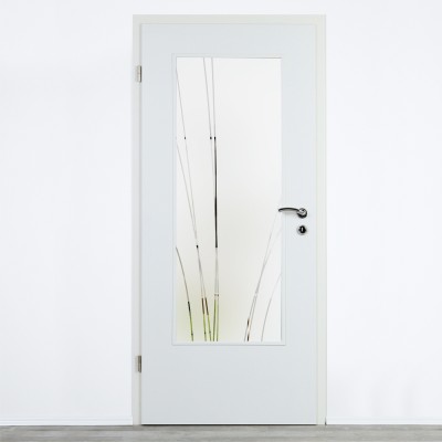 Glaseinsatz Klarglas mit Design