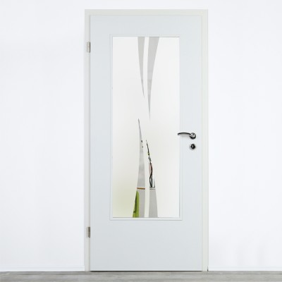 Glaseinsatz Klarglas mit Design