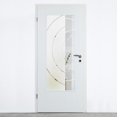 Glaseinsatz Klarglas mit Design