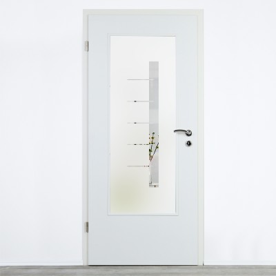 Glaseinsatz Klarglas mit Design