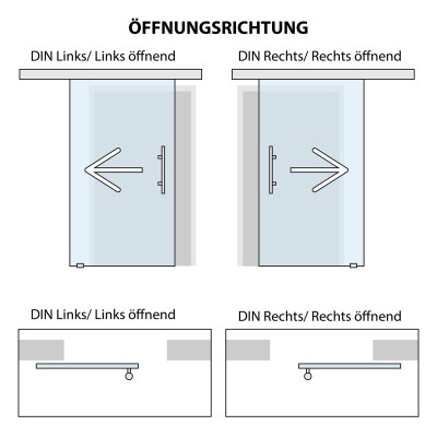 Komplettset Klarglas mit Design