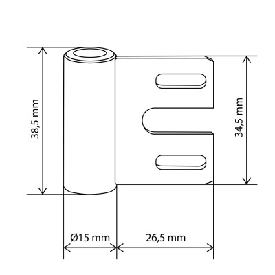 Rahmenbandteil - Metall V 8000 GL