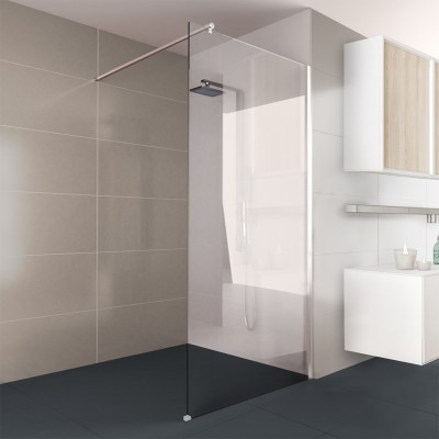 Walk-In Dusche Klarglas Chrom