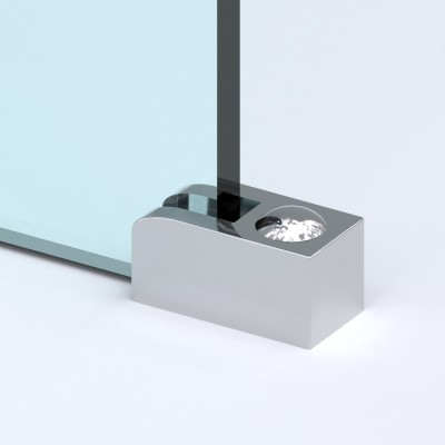 Set Duschprofil chromfarben für 8 mm Glas